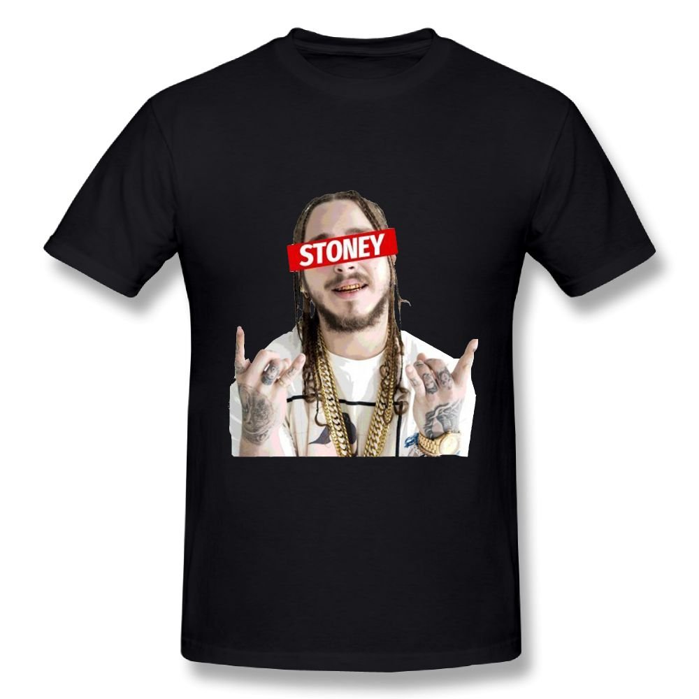  Connor Stoney Post Malone Rap Leisure Hiking Black Tee Short Sleeve Shirts