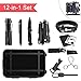 JINAGER Emergency Survival Kits 12-in-1, Outdoor Emergency Gear Kits Folding Knife, Multi Plier, Flashlight, Survival Bracelet, Tactical Pen Traveling/Hiking/ Biking/Climbing/ Hunting
