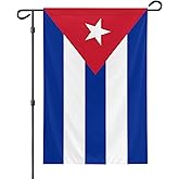 Cuba Garden Flag, 12x18 Inch Double-Sided, Vivid Color Cuban National Garden Flags, for Indoor Outdoor Party Home Lawn Decor
