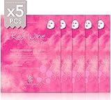 High quality Facial mask pack by Naisture (Red wine) 5pcs/box