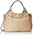 MG Collection Adora Studded Shoulder Bag, Beige, One Size
