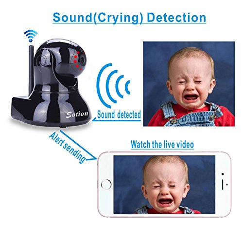 SOTION 960P IP Internet Network WiFi Wireless Home Security Surveillance Video Camera System, Baby and Pet Monitor with Two Way Audio & Night Vision