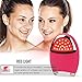 Letigo Silicon Electric Cleansing Instrument Face Washing Machine Silicone Wash Brush Facial Cleansing Device-Red