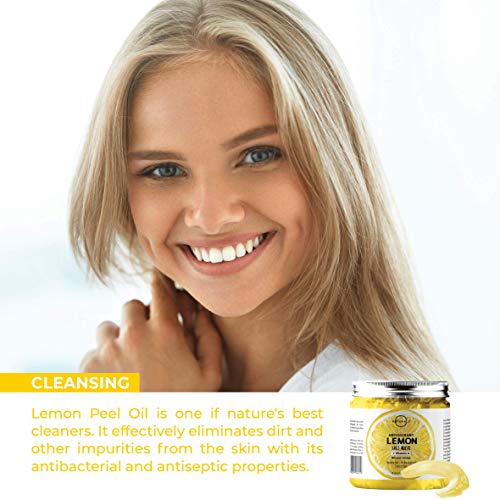 O Naturals Deep Cleansing Lemon & Vitamin B Gel Face Mask. Antioxidant Fights Acne, Pore Cleansing, Anti-Aging, Oil Control & Moisturizing. Hyaluronic Acid, Turmeric & Apple Extract Neem Oil Vegan 8oz