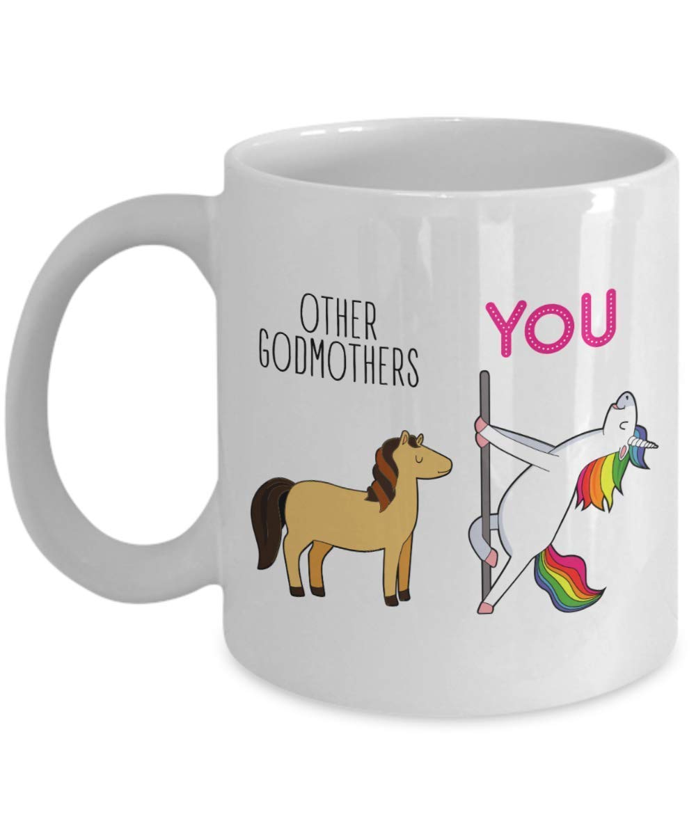 Godmother Funny Gift, Best Godmother Birthday Coffee Mug, Godmother Unicorn Mug
