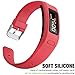 SKYLET Compatible with Garmin Vivofit Bands, Colorful Silicone Replacement Band Compatible with Garmin Vivofit 1 Wristband with Metal Buckle (No Tracker)