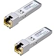 LINOVISION 1.25G SFP to RJ45 Copper Gigabit Ethernet Transceiver, Up to 100 Meters Distance, 1000BASE-T SFP-T Converter for C