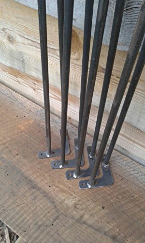 Raw 40 Inch Steel Hairpin Legs - EACH LEG SOLD SEPERATELY