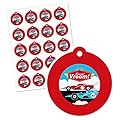 Letâ€™s Go Racing - Racecar - Baby Shower or Race Car Birthday Party Favor Gift Tags (Set of 20)