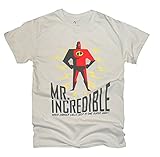 The Incredibles When Danger Calls Mens Light Grey T-Shirt