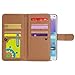 Bfun Packing Bcov Multi-Function Butterfly Leather Wallet Case for Samsung Galaxy Note 4