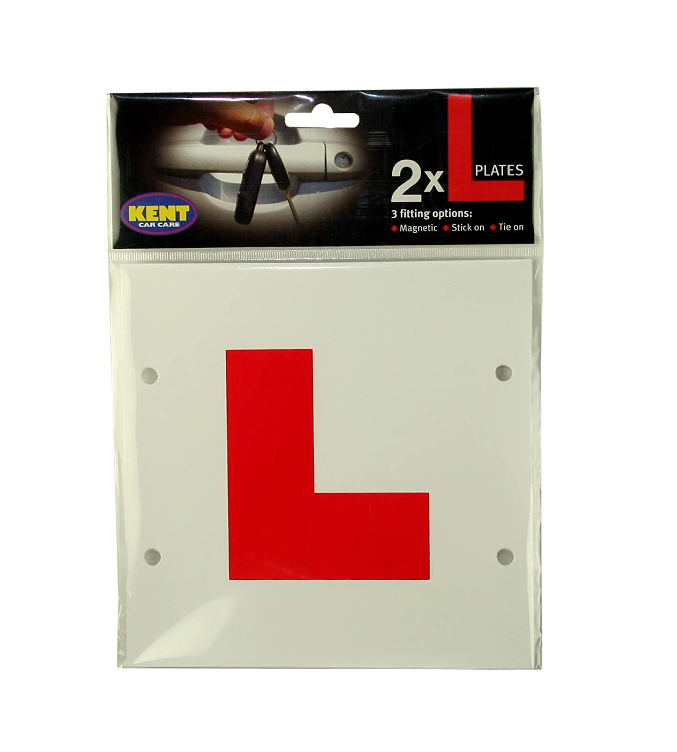 Kent Car Care GKEL2000 L-Plates Magnetic, Stick-On/Tie-On
