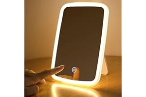 Makeup Mirror Dimmable Illumination Build, Vanity Mirror with Lights Modern Frame, Light Up Mirror for Dressing Table