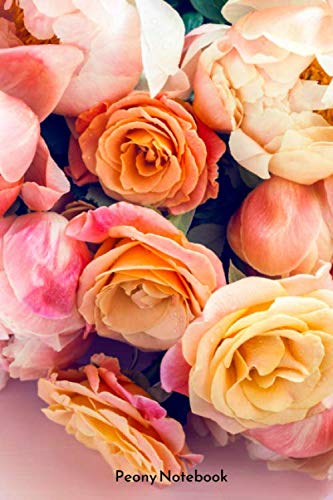 Peony Notebook: Peony notebook blank pages - Journal to write in - 120 pages - 6"x9"
