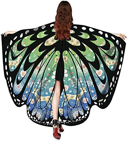 VESNIBA Halloween/Party Wings Shawl Nymph Pixie Poncho Costume Accessory