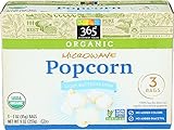 365 Everyday Value, Organic Microwave Popcorn Light Butter Flavor, 3 Ounce, 3 Count