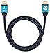 4K HDMI Cable 6.5 Feet | HDMI 2.0b, 4K at Full 60Hz (no Stuttering), 18Gbps, HDR, 3D