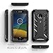 Poetic Revolution Moto G5 Case with Hybrid Heavy Duty Protection and Built-in Screen Protector for Motorola Moto G5 (2017) Black