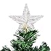 Goplus 3ft Pre-Lit Fiber Optic Christmas Tree for Tabletop, Small Mini Artificial Xmas Full Tree with Colorful Snowflake LED Lights, 85 Branch Tips, for Office Home Holiday Decor