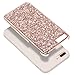 UrbanDrama iPhone 7 Plus Case, iPhone 8 Plus Case, Luxury Bling Sparkly Rhinestone Crystal Hard PC, Soft TPU Inner Shockproof Chrome Bumper Protective Case for 7 Plus, 8 Plus 5.5 inches, Rose Gold