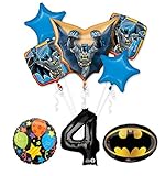 Mayflower The Ultimate Batman 4th Birthday Party Supplies and Balloon Decorations