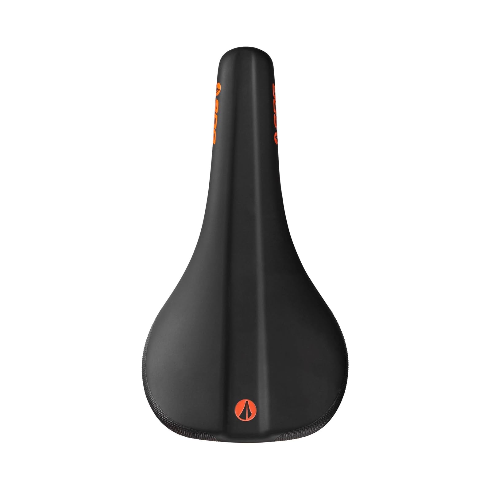 SDG Bel Air 3.0 Lux-Alloy Rail Saddle – Black Microfibre Top/Orange Base, 260 x 140 mm – Trail & Enduro MTB Seat with Rear Rise Comfort