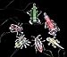 Joyin Toy Glow Stick Necklaces Assorted Colors with Bugs, Ghost and Skeleton Charms (12 Pack)