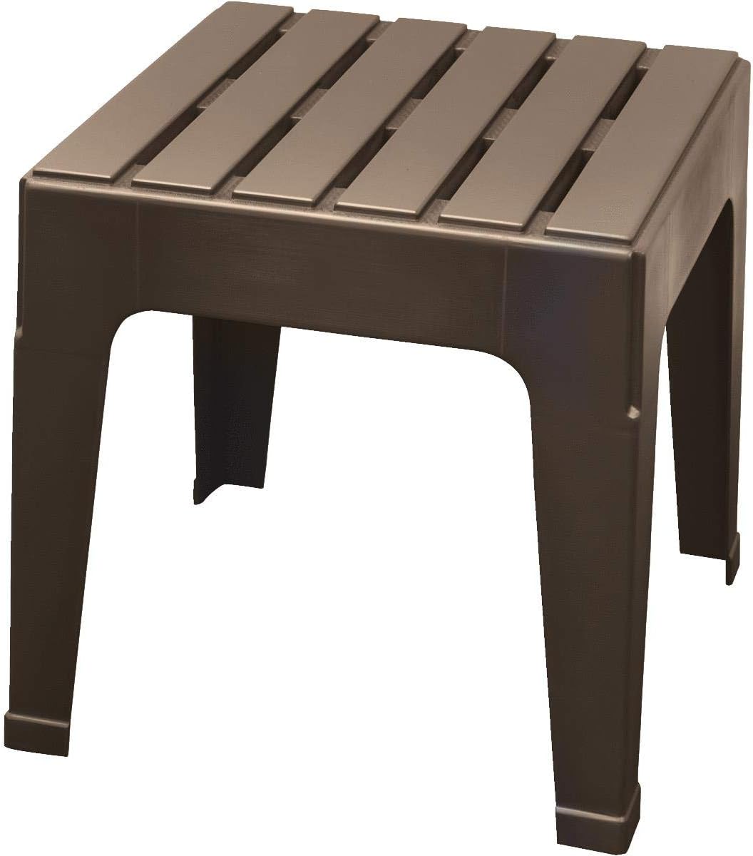ADAMS MFG PATIO FURN 8090-60-3731 Big Easy Brown Stack Table : Garden & Outdoor