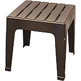 Amazon.com : Never Rust Aluminum and Glass Outdoor End Table in Bronze