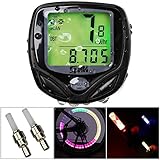 KevenAnna Multi Functional Bike Computer, Original Wireless Bike Speedometer,Bicycle Odometer Cycling With 2 Wheels Lights