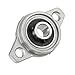 uxcell 4pcs KFL000 10mm Zinc Alloy Self Aligning Pillow Block Flange Bearing