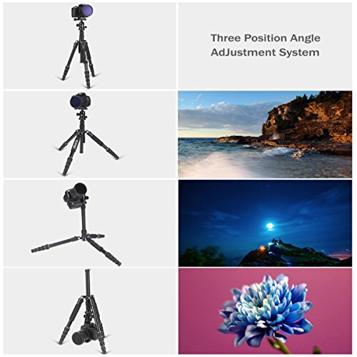 ZOMEI F678 Aluminum Tripod,Professional Stable Portable Lightweight Travel Compact Tripod Monopod with Ball Head Heavy Duty for Nikon Canon Sony All DSLR and Digital Camera