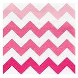 Chevron Pink Beverage Napkins (20)
