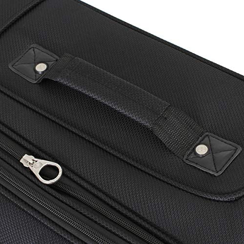 SwissGear Sion Softside Expandable Roller Luggage, Black, Checked