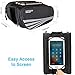 VUP Bike Bag for Top Tube, Bicycle Front Tube Frame Bags w/Open-face 180°Rotatable Silicone Strap Phone Holder Fit 4 to 6.5 inche Cell Phone, Road Bike Accessoriesthumb 1