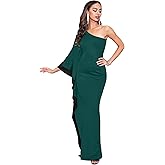 KOH KOH Womens 2026 Long One Shoulder Sexy Cocktail Party Wedding Guest Maxi Dress