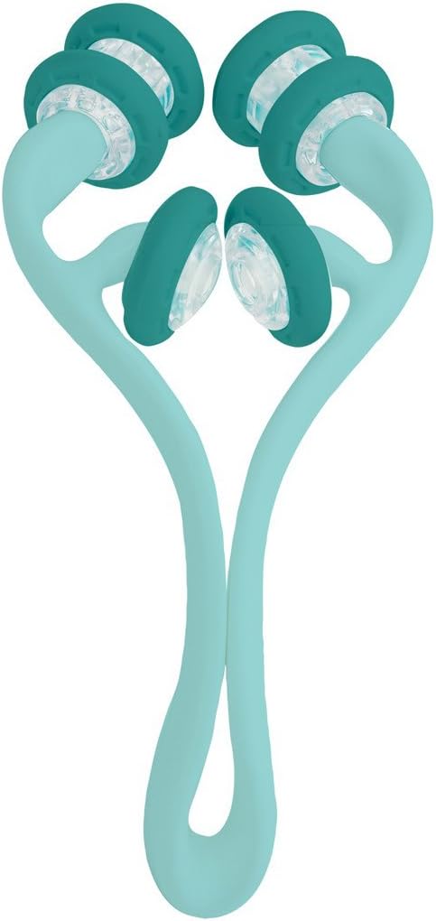 Therawell DIY Arm and Leg Massage Roller Therapy Tool, Teal