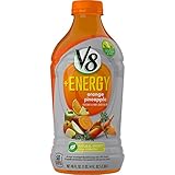 V8 +Energy, Orange Pineapple, 46 Ounce (Pack of 6)