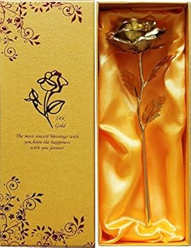 SAF Valentines Gift Gold Rose ll Home Decoration ll Gift Set ll Gifts (28 x 10 x 10 cm) SAFGOLDEN-18