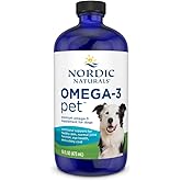 Nordic Naturals Omega-3 Pet, Unflavored - 16 oz - 1380 mg Omega-3 Per Teaspoon - Fish Oil for Large to Very Large Dogs with EPA & DHA - Promotes Heart, Skin, Coat, & Immune Health