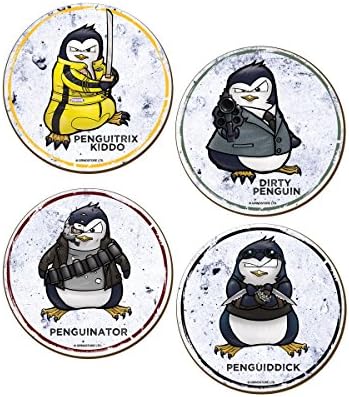 Psycho Penguin Movie Coasters - 4 Pack
