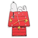 Vandor 85189 Peanuts Snoopy Shaped Deco Wall Clock