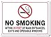 No Smoking Sign, 10x14 Inches, Rust Free .040 Aluminum, Fade Resistant, Made in USA by My Sign Center