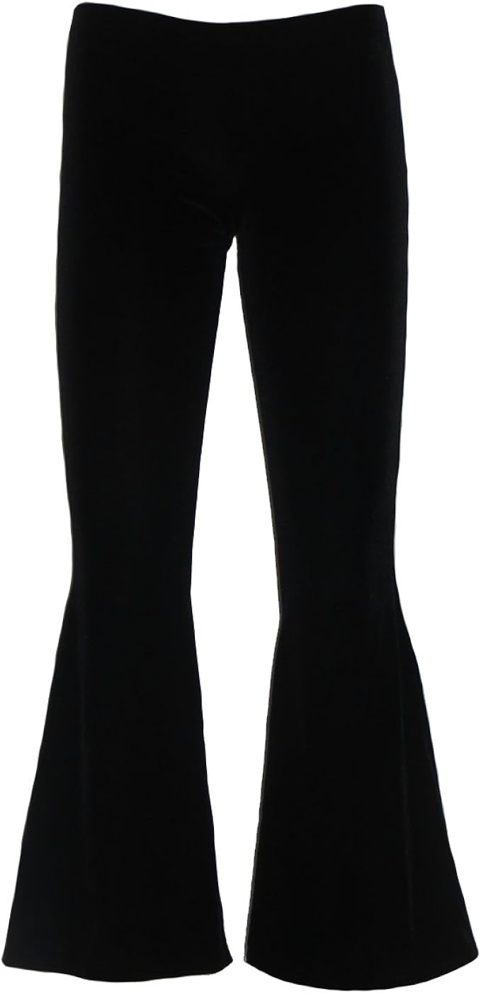 velvet flared trousers