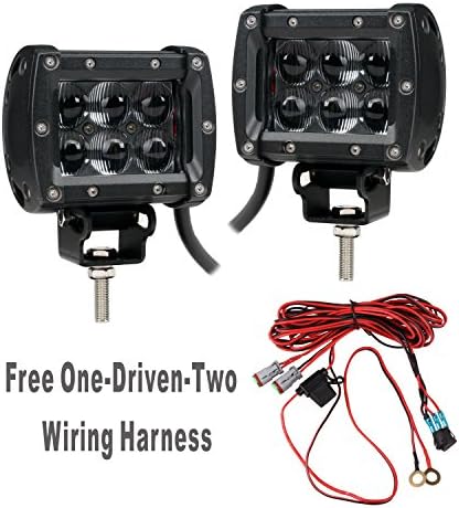 SLDX 4''18W 4DimT Led Light Bar SAE High Beam Pattern 6*3W Cree Leds for Off Road JEEP SUV ATV Truck Pick-up 12V 24V IP68 Free One-Driven-Two Wiring Harness