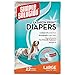 Simple Solution Fashion Disposable Diapers, 12 Count, Large