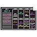 Ala Board Dry Erase Decal Weekly Calendar Black Fluorescent