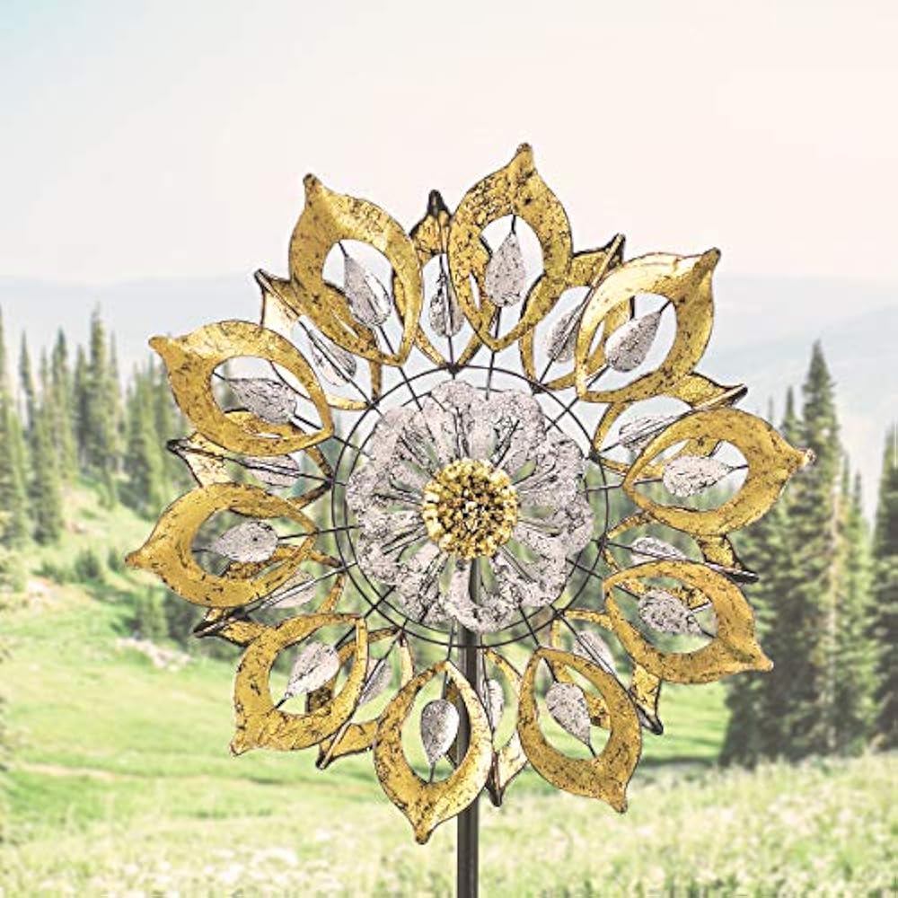Win Wind SpinnerOutdoor Metal Garden Spinners Decorative Lawn