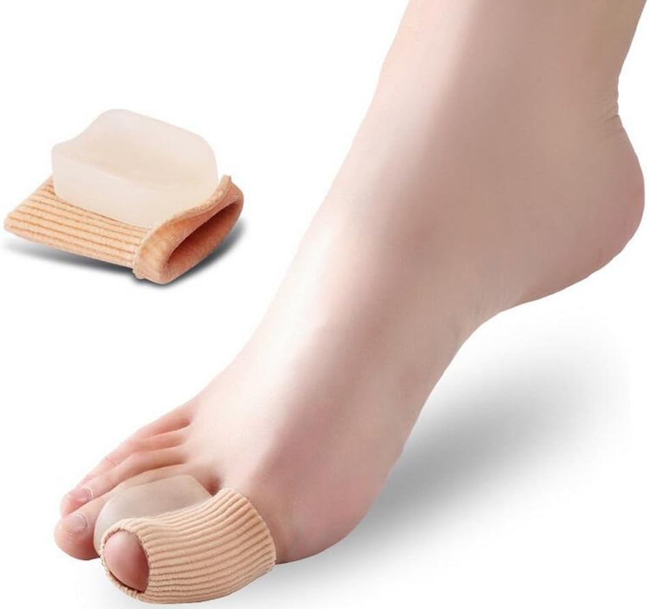 2in1 Gel Toe Separator with Tube Bandage for Big Toe Corn Covers Toe