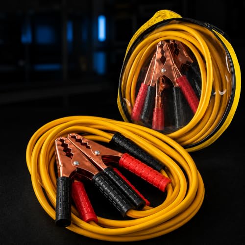 Cabo Chupeta Automotivo 800A — 2,5 Metros, Fio10mm, Garras Aço Cobreado, 12V e 24V com Bolsa, para Carro, Moto e Caminhão